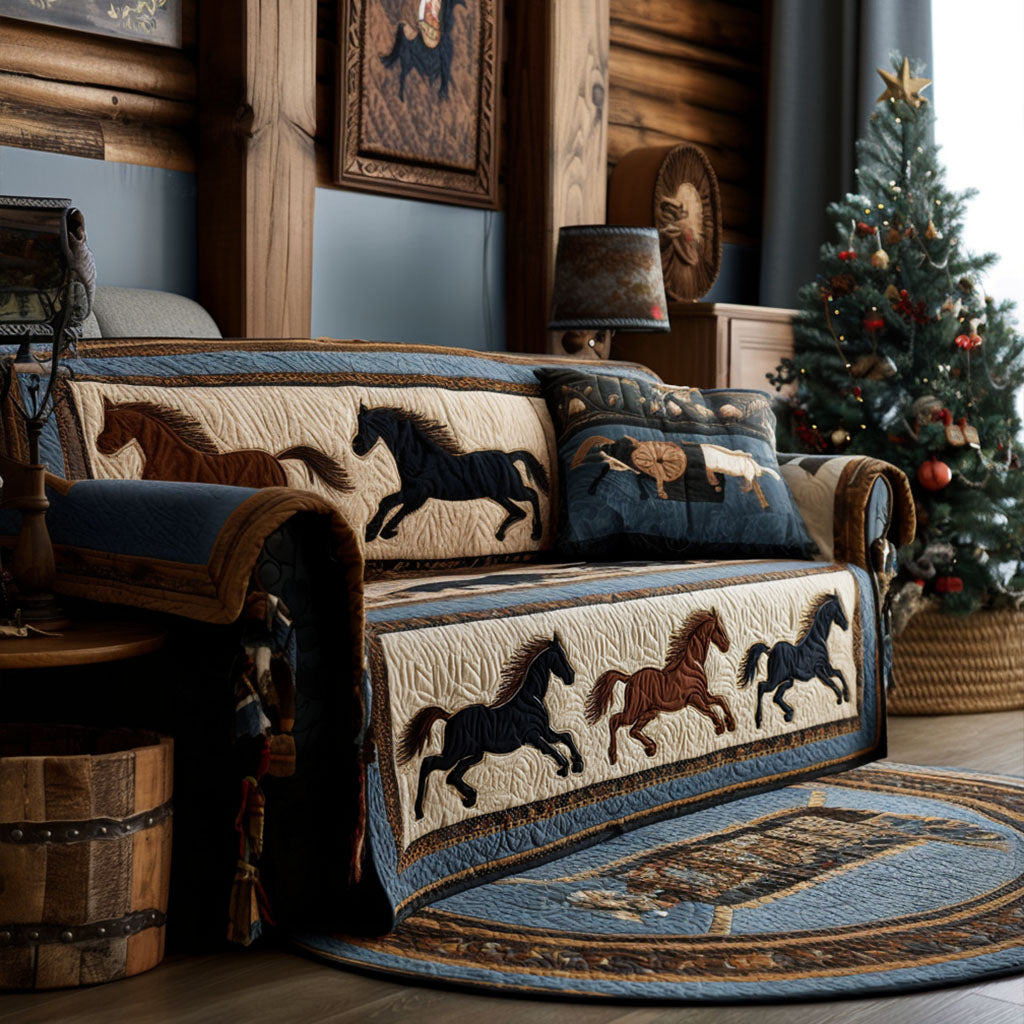 Rustic Charm Quilted Sofa Cover Sofa Slip Covers Native American Mother'S Day Gifts