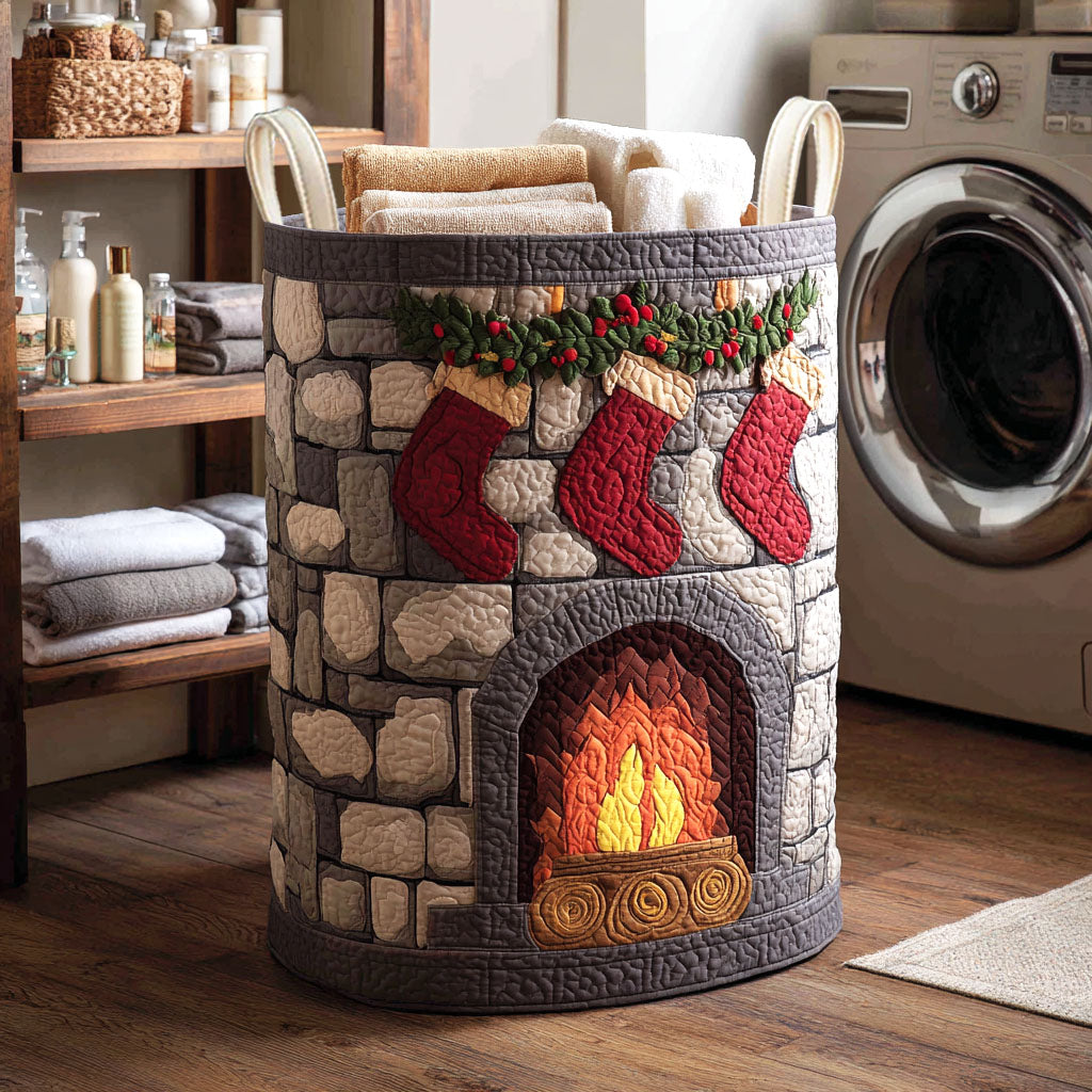 Rustic Ember Quilted Laundry Basket Best Laundry Basket Family Xmas Presents