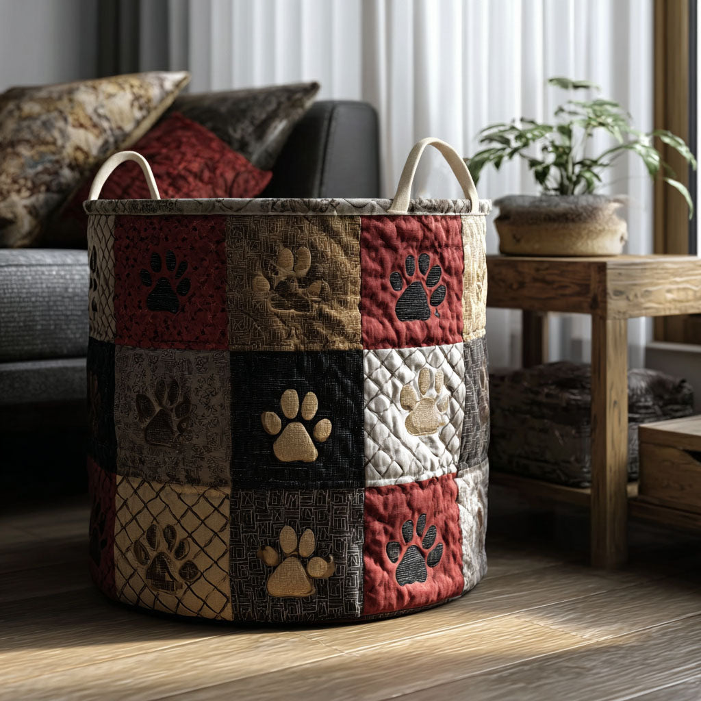 Rustic Fur Sanctuary Quilted Laundry Basket Rustic Laundry Hamper Special Gifts From Dad To Daughter