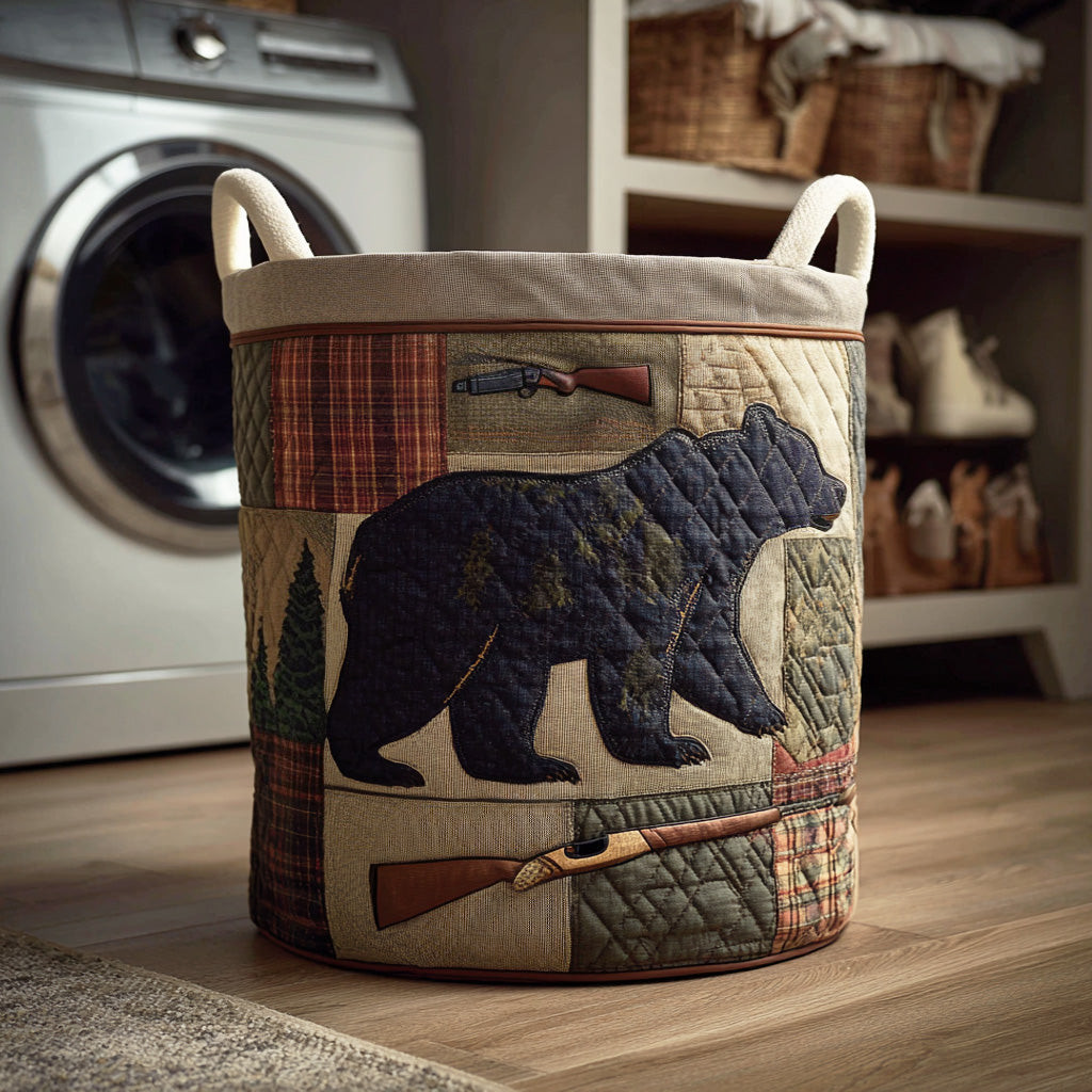 Rustic Hunter Quilted Laundry Basket Storage Basket Sentimental Father's Day Gifts