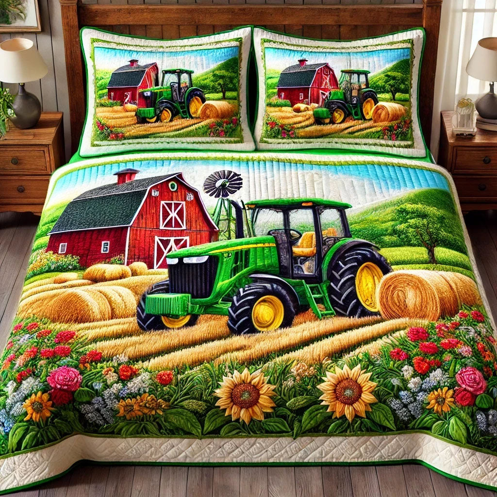 Rustic Meadow Quilted Bedding Set Best Bed Sheet Set Great Gifts For A Farmer