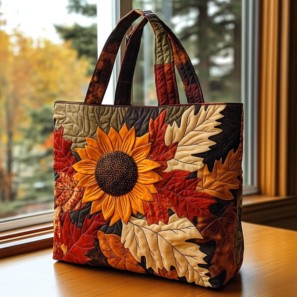Rustic October Quilted Tote Bag Work Tote Last Minute Birthday Gifts For Mom