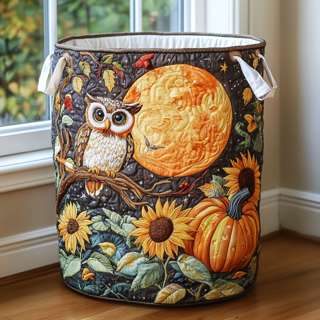 Rustic Owl Quilted Laundry Basket Unique Cool Laundry Basket Owl Christmas Presents
