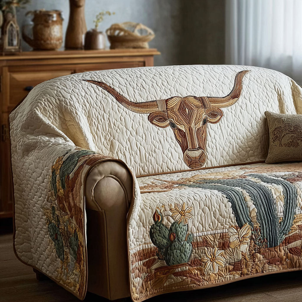 Rustic Soul Quilted Sofa Cover Living Room Decorations Western Cowboy Gifts For Dad