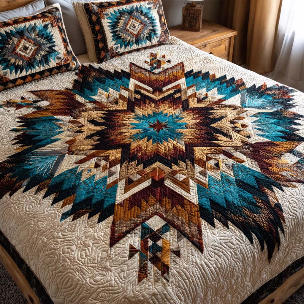 Rustic Starline Quilted Bedding Set Unique Bed Sheet Set Gifts For Western Lovers