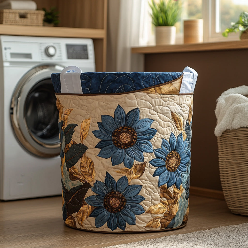 Rustic Sun Quilted Laundry Basket Clothes Basket Best Gift For Mother On Mother's Day