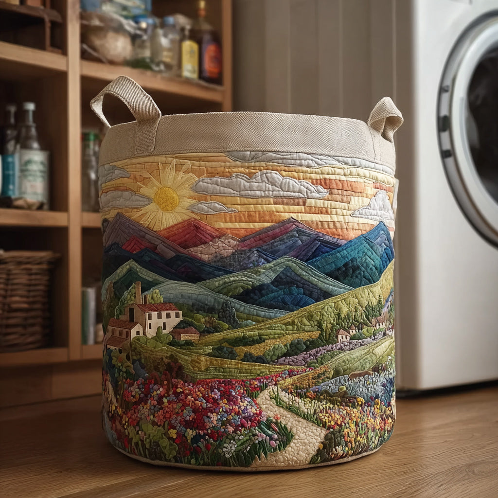 Rustic Valley Quilted Laundry Basket Best Clothes Hamper Holiday Gifts For Mom
