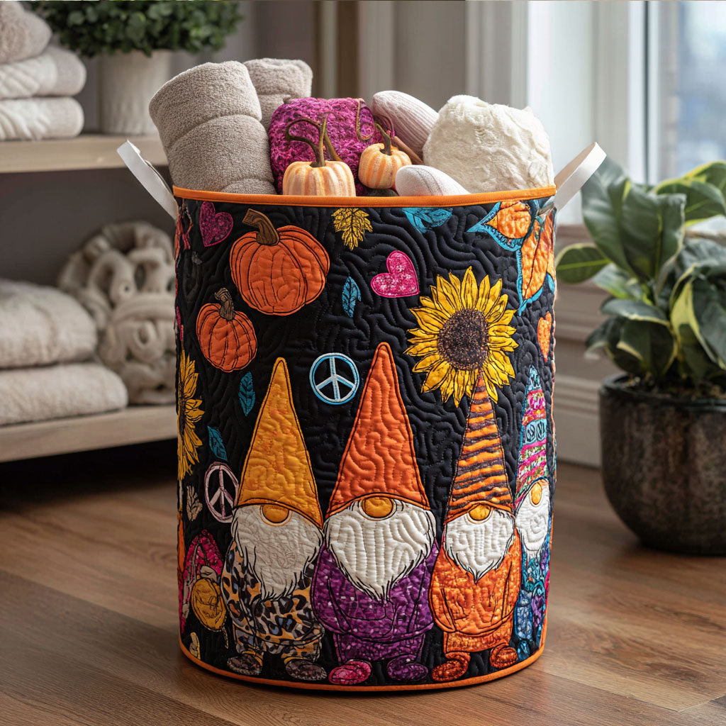 Rustleleaf Buddy Quilted Laundry Basket Best Clothes Hamper Gift For Halloween