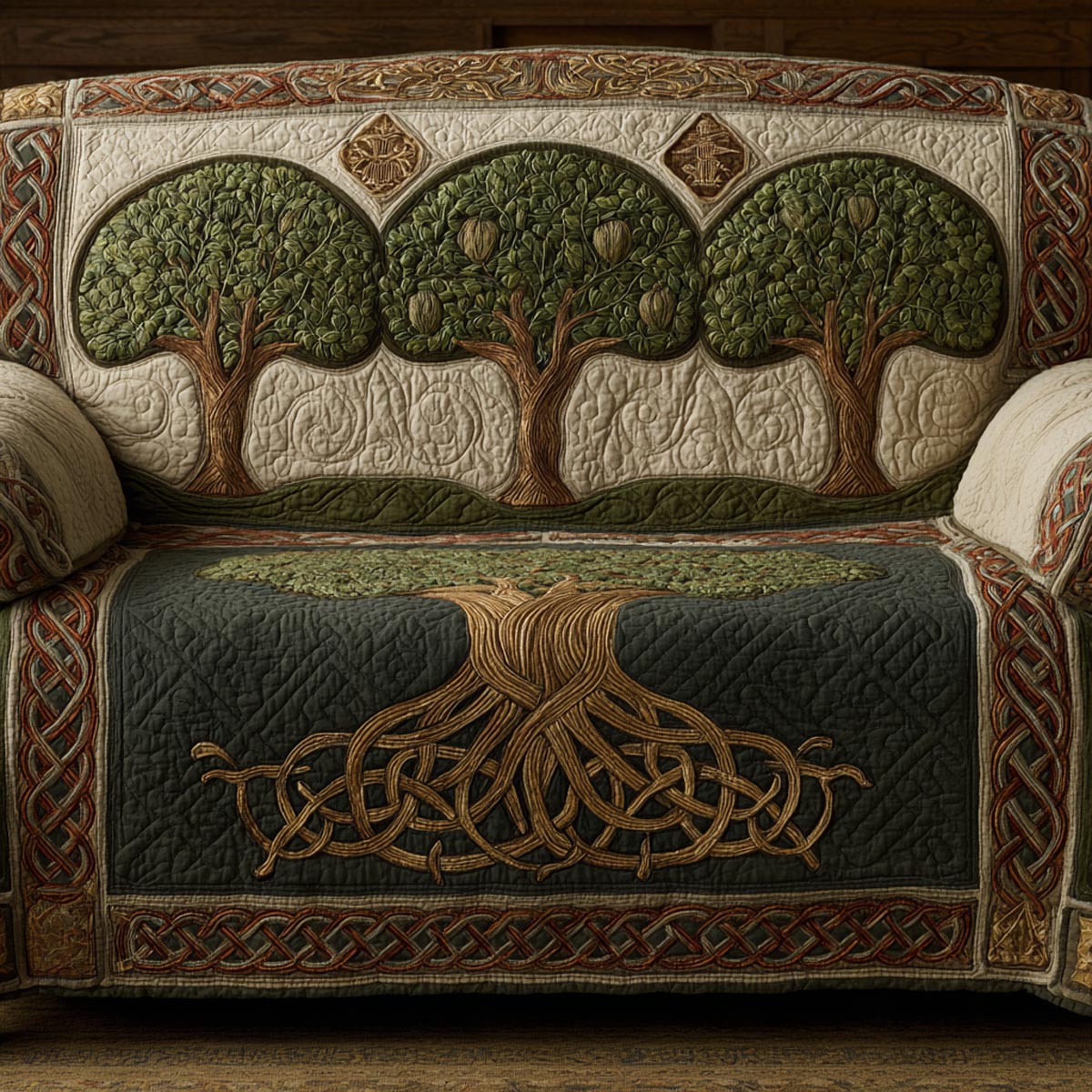 Sacred Roots Quilted Sofa Cover Nice Couch Covers Tree Of Life Gifts For Her