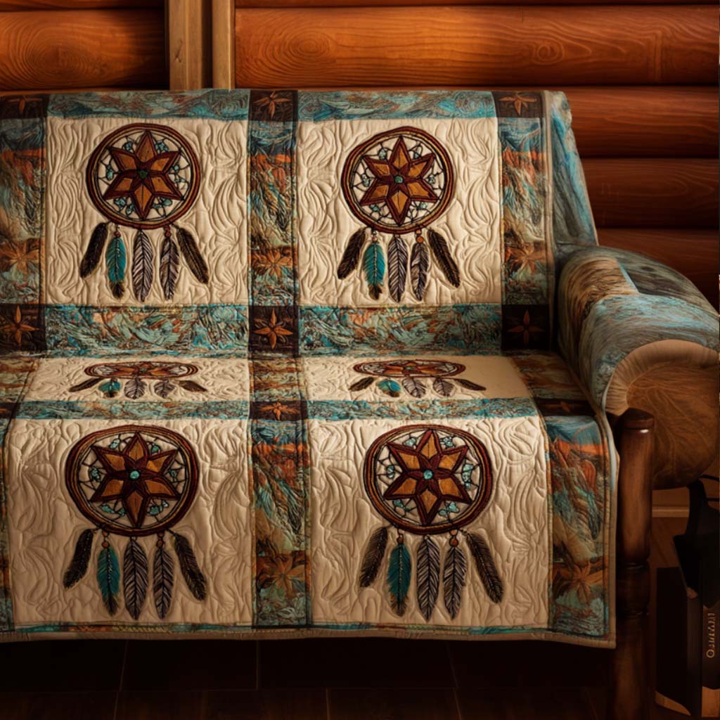 Sacred Winds Quilted Sofa Cover Sofa Protector Native American Presents
