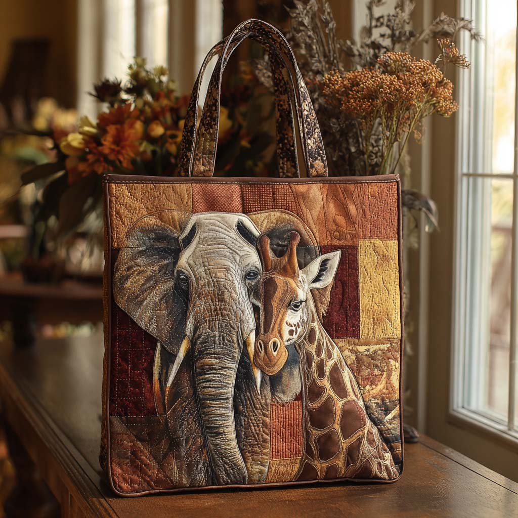 Safari Companions Quilted Tote Bag Shoulder Bags For Women Best Mom Ever Gifts