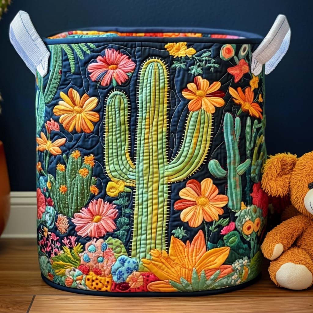 Sandy Sunset Quilted Laundry Basket Laundry Hamper Cute Mothers Day Gifts