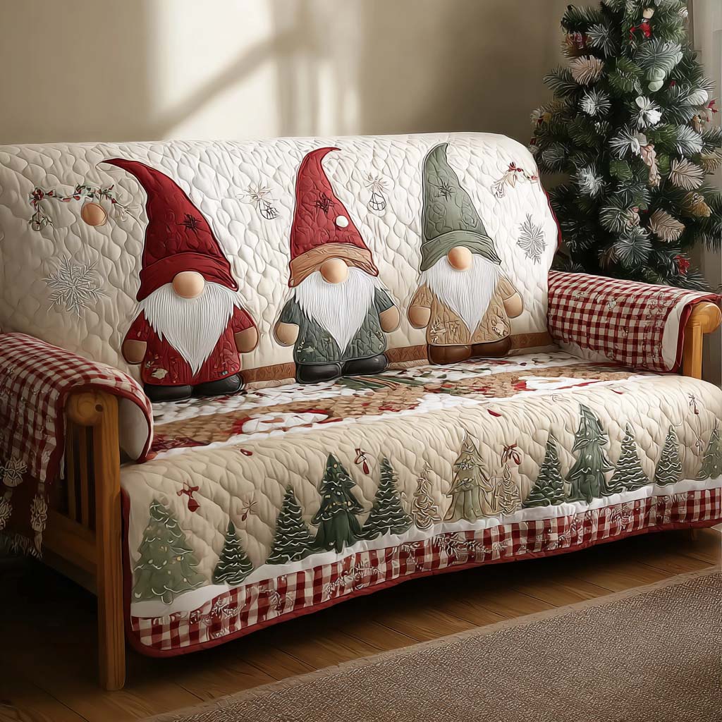 Santa Helper Quilted Sofa Cover Great Couch Covers Good Xmas Gifts For Her