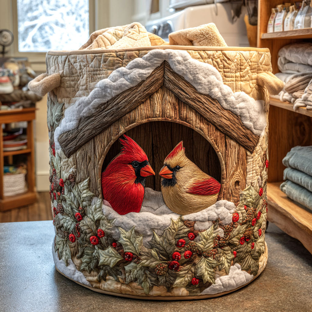 Scarlet Whispers Quilted Laundry Basket Coolest Laundry Baskets Suggestions For Family Christmas Gifts