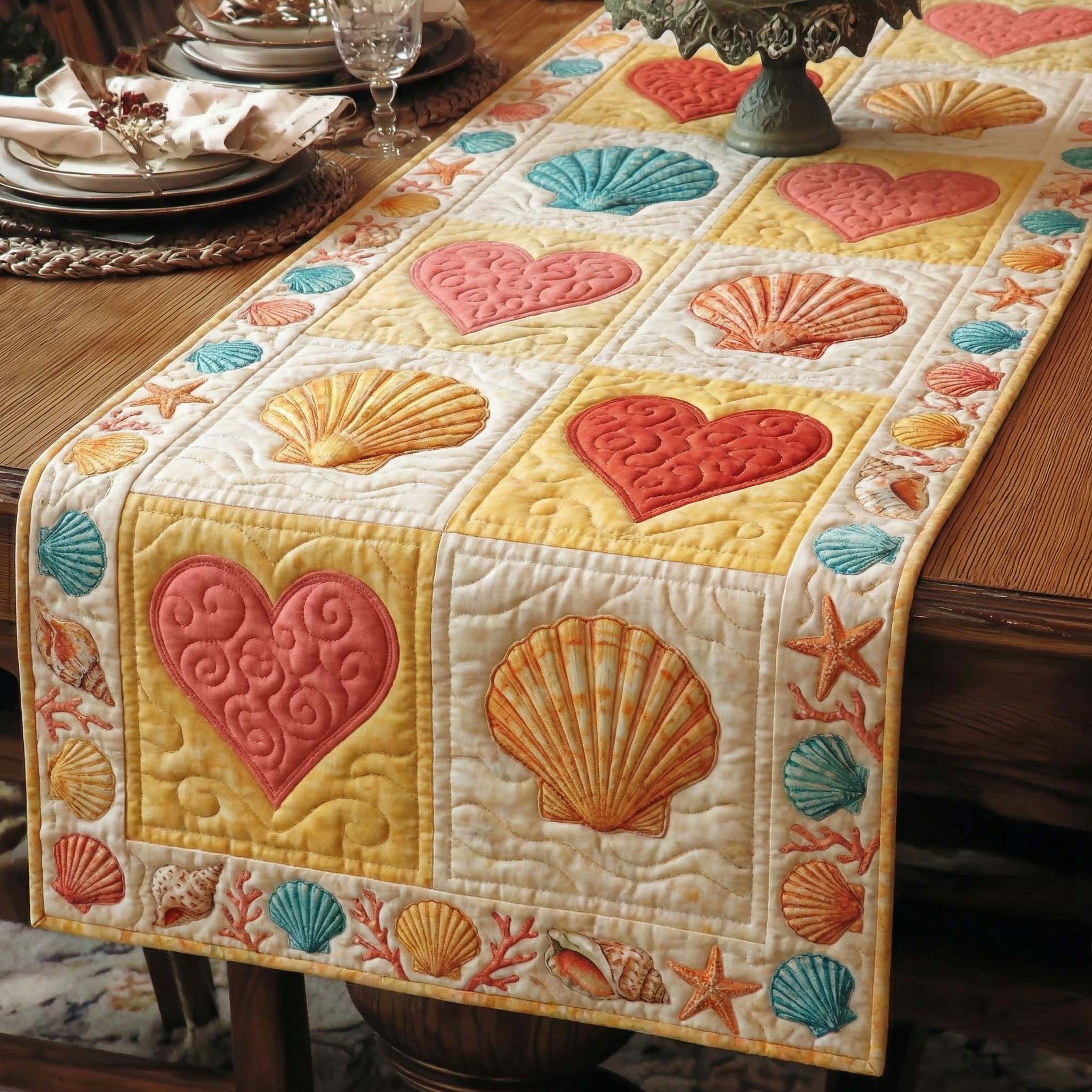 Seaside Patch Quilted Table Runner Dining Room Decor Ideas Step Dad Gifts