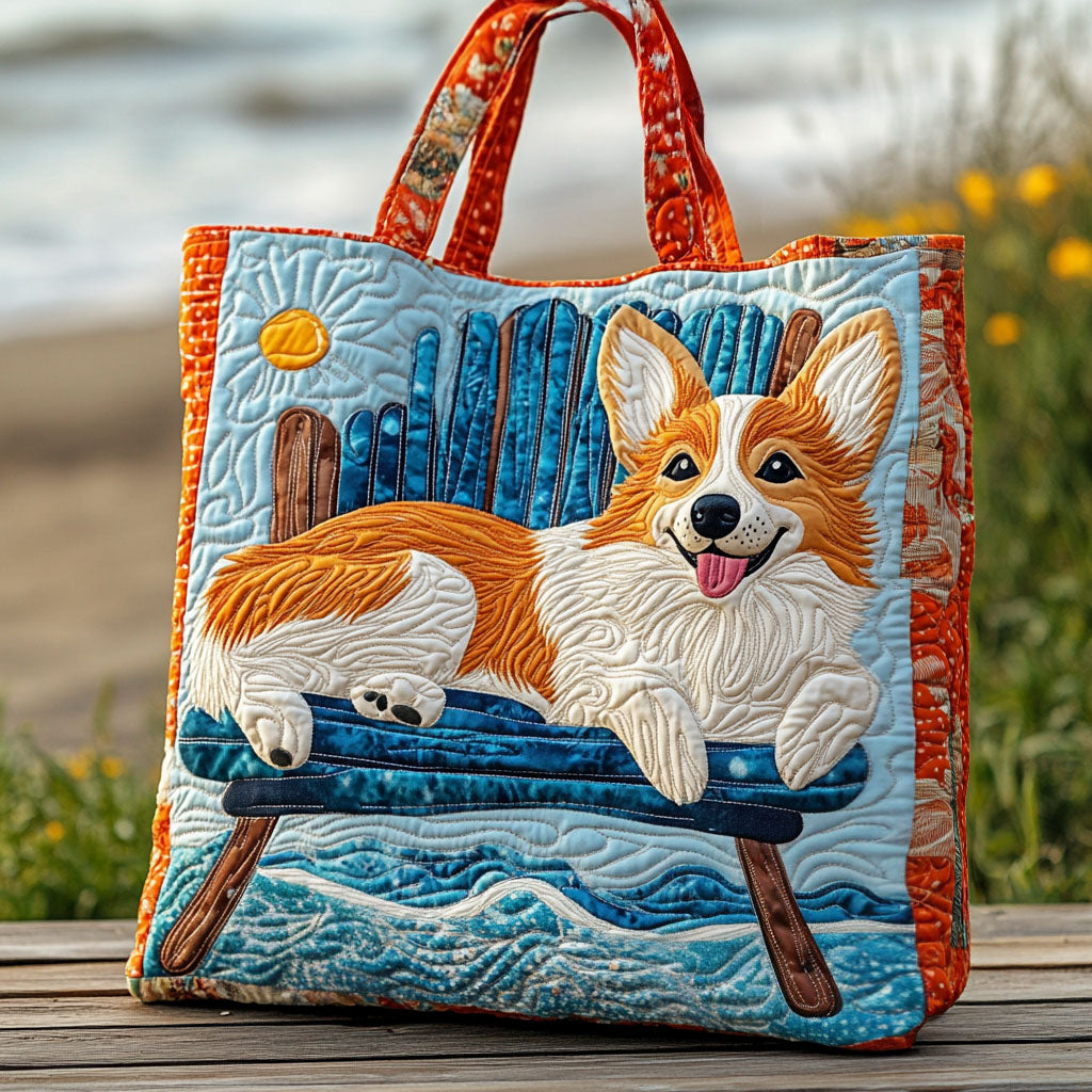 Seaside Wiggles Quilted Tote Bag Best Shoulder Tote Bag Useful Gifts For Mom