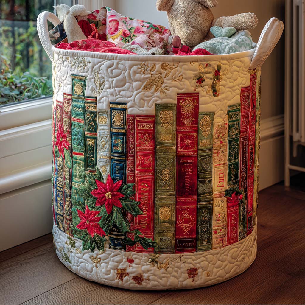 Seasonal Shelves Quilted Laundry Basket Modern Laundry Hamper Christmas Present Ideas For Grandmother