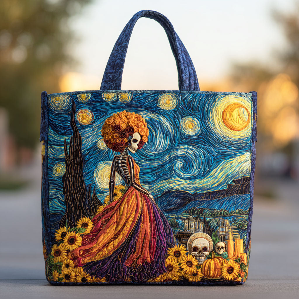 Serenade Skull Quilted Tote Bag Tote Bags For Women Top 10 Mother's Day Gift Ideas