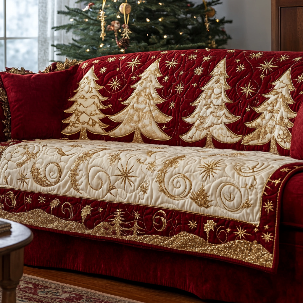 Silent Forest Quilted Sofa Cover Slipcover Sofa Xmas Presents For Mother In Law