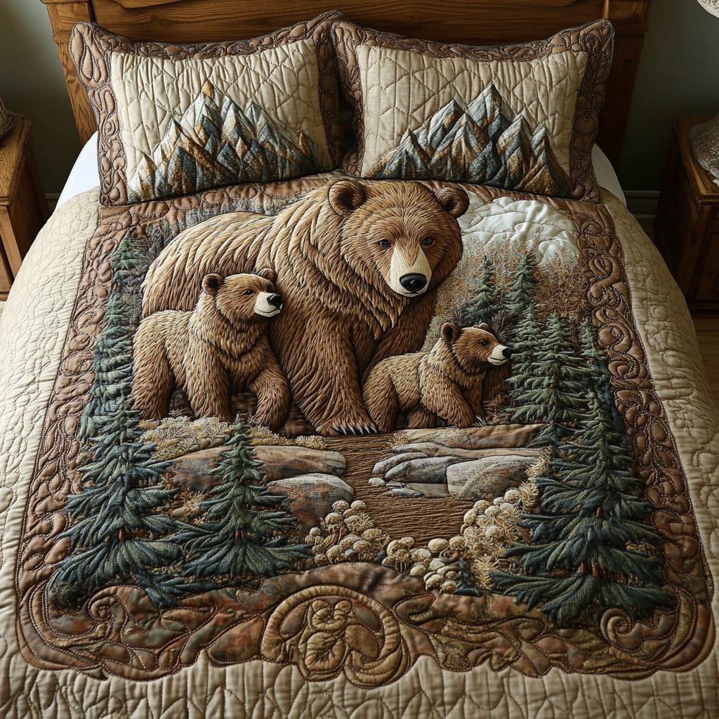 Silent Stalker Quilted Bedding Set Bedroom Decor Ideas Hunting Gifts For Men