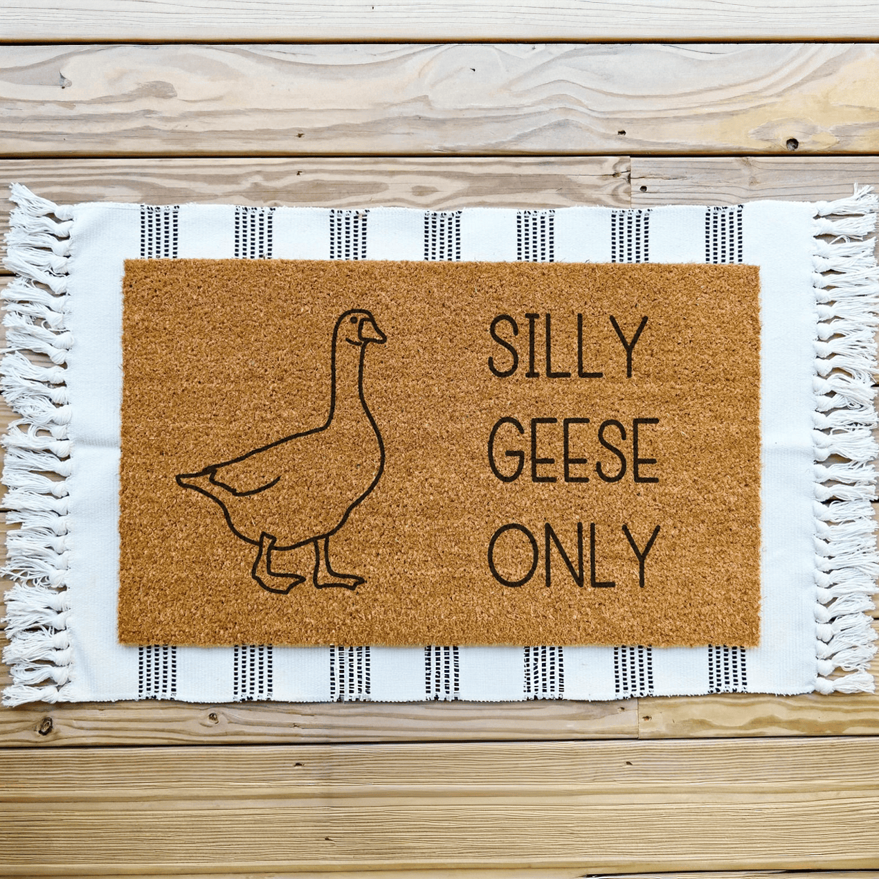 Silly Geese Only Doormat Funny Welcome Mat Home Decor Gifts Ideas For Besties