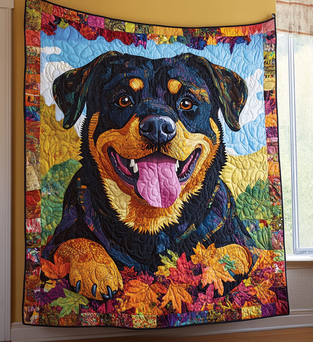 Sky-Gazing Rottweiler Throw Quilted Blanket Best Sheet Sets Uniique Presents For Dog Lovers
