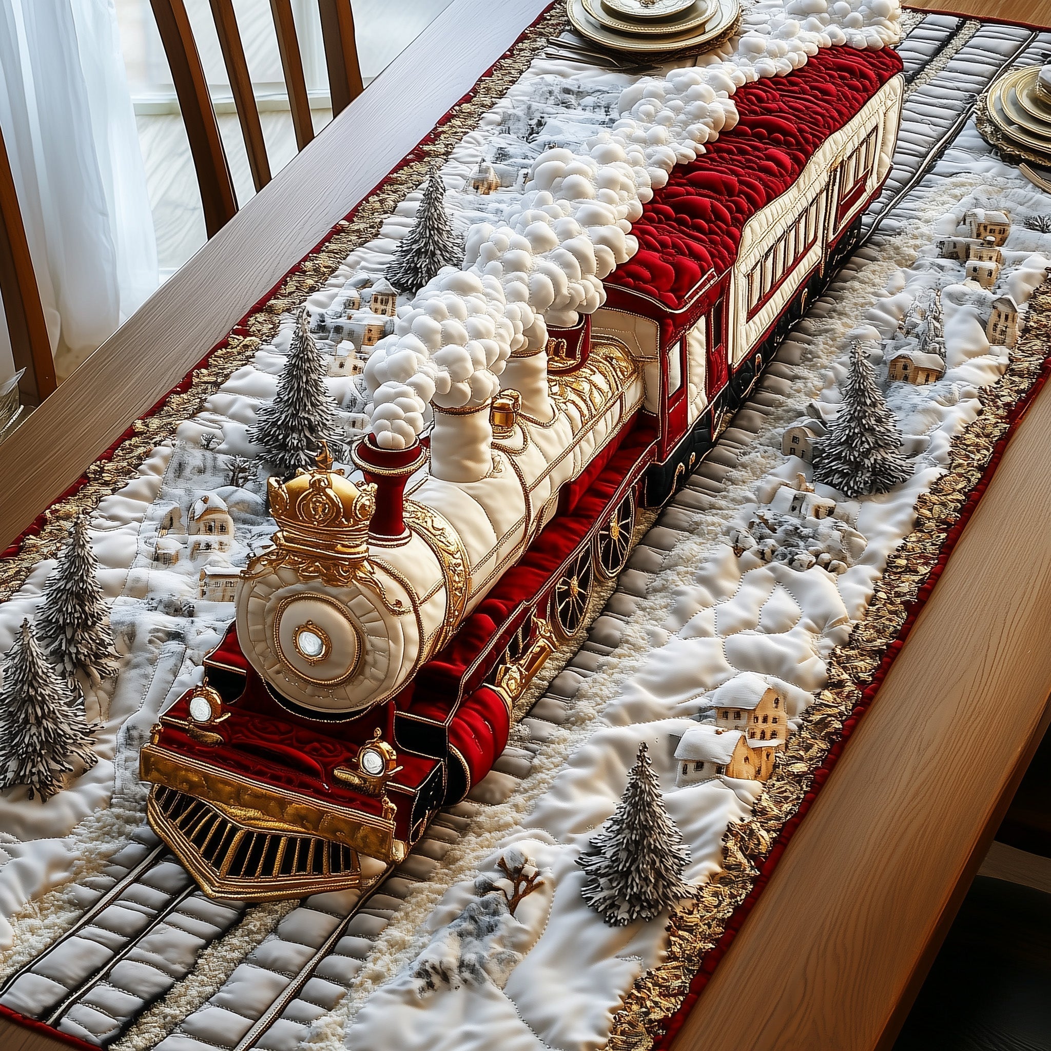 Snowbound Majesty Quilted Table Runner Dining Room Table Centerpieces Target Mothers Day Gifts