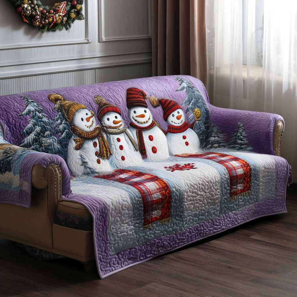 Snowcap Friends Quilted Sofa Cover The Best Sofa Covers Perfect Gift For Girlfriend