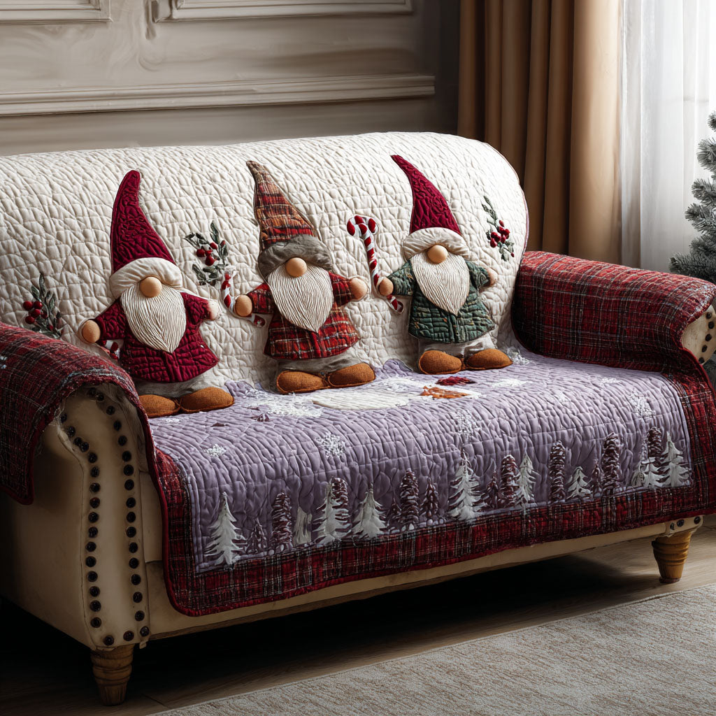 Snowfall Beard Buddies Quilted Sofa Cover Couch Covers For Couches Best Gifts For A Family For Christmas