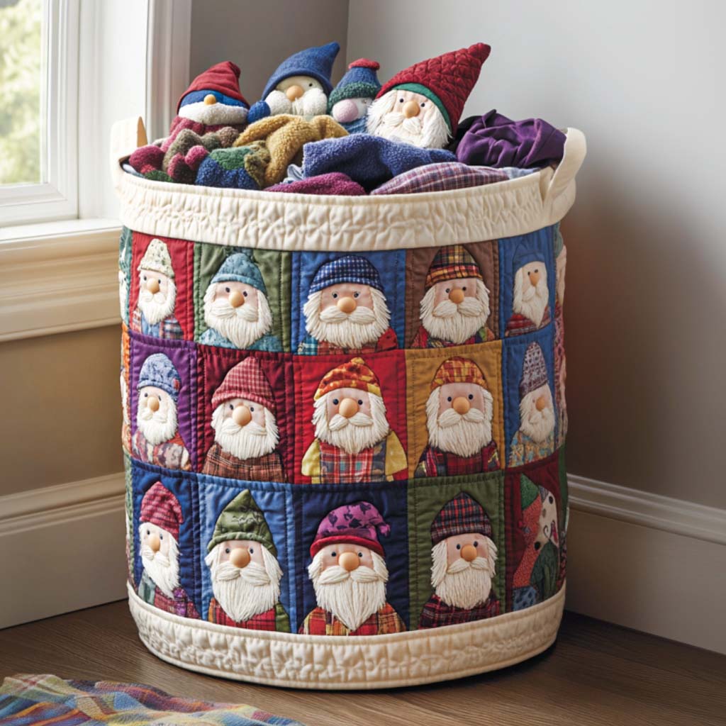 Snowflake Charm Quilted Laundry Basket Foldable Storage Bin Christmas Presents For Girlfriend