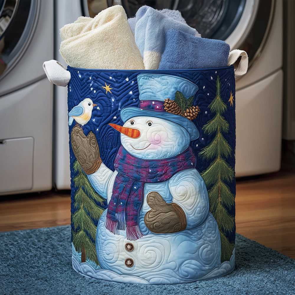 Snowman Cardinal Quilted Laundry Basket Target Laundry Hamper Family Christmas Gifts