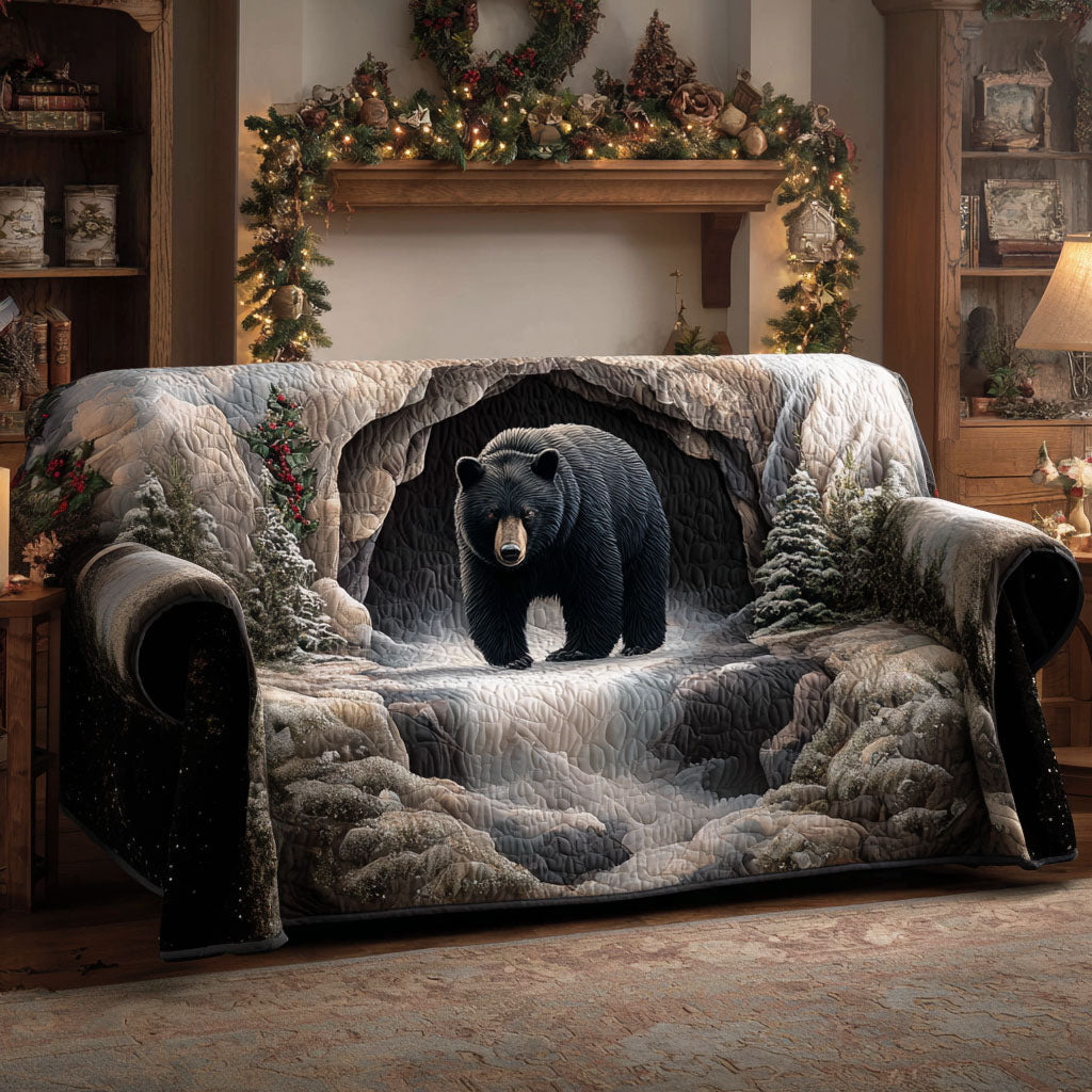 Snowy Bear Quilted Sofa Cover Best Sofa Slipcovers Bear Lovers Gifts For Him