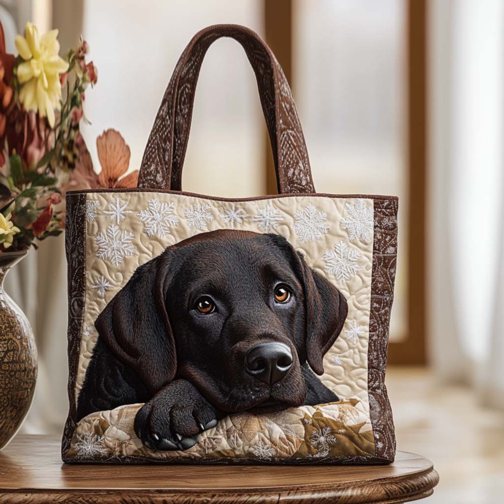 Snowy Eyes Quilted Tote Bag Best Everyday Tote Bag Top 2026 Christmas Gifts