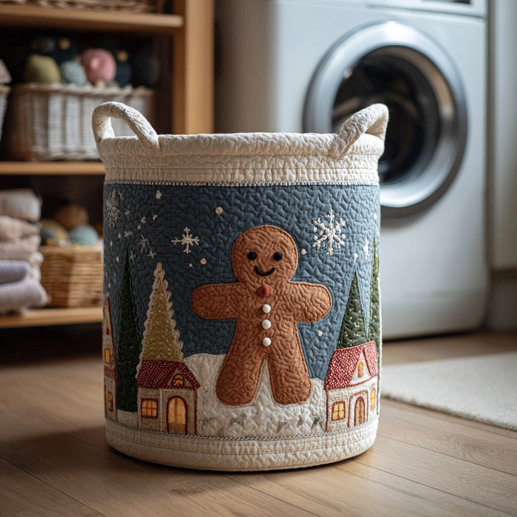 Snowy Gingerbread Laundry Basket Laundry Room Decor Ideas Best Christmas Gifts For Grandmothers