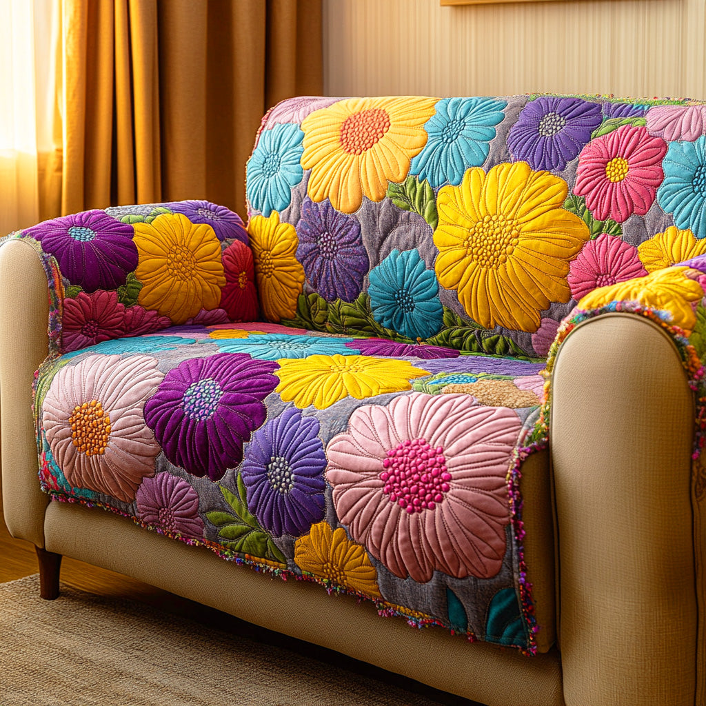 Soft Meadow Whisper Quilted Sofa Cover Family Room Ideas Best Gifts For Your Mom