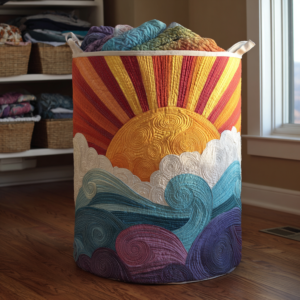 Solar Bloom Quilted Laundry Basket Home Decor Stores Best Gift For Mother In Law