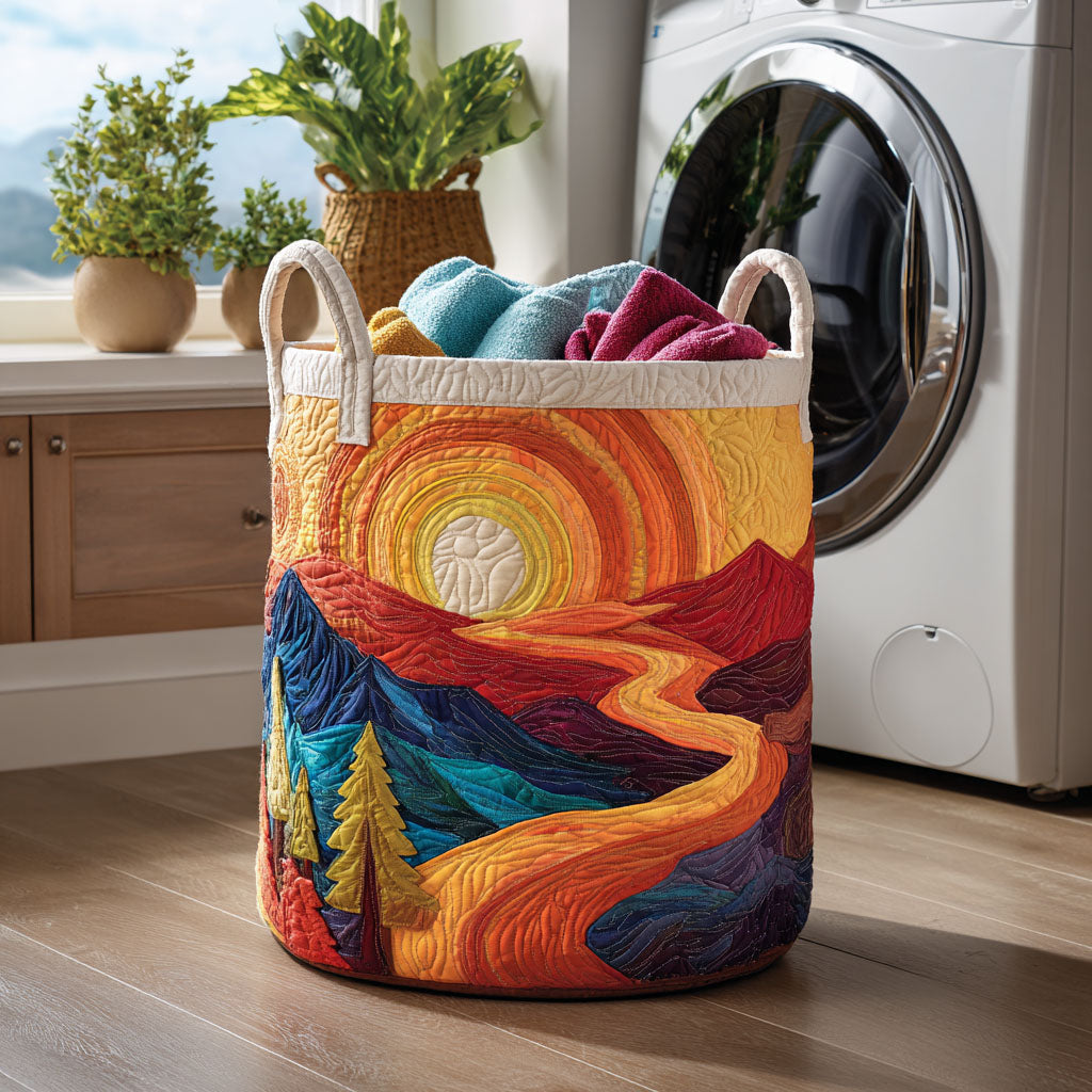 Solar Rush Quilted Laundry Basket Home Decor Stores Great Mother's Day Gift Ideas