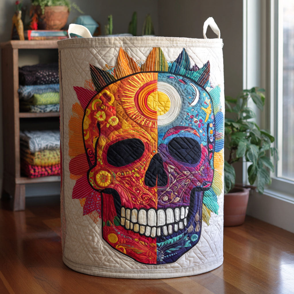 Soul Candy Quilted Laundry Basket Room Decor Day Of The Dead Gifts For Mum