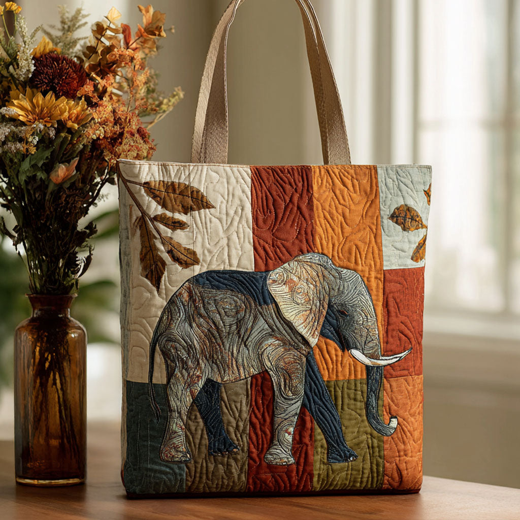 Soul Elephant Quilted Tote Bag Best Tote Handbags Mother's Day Presents For Grandma