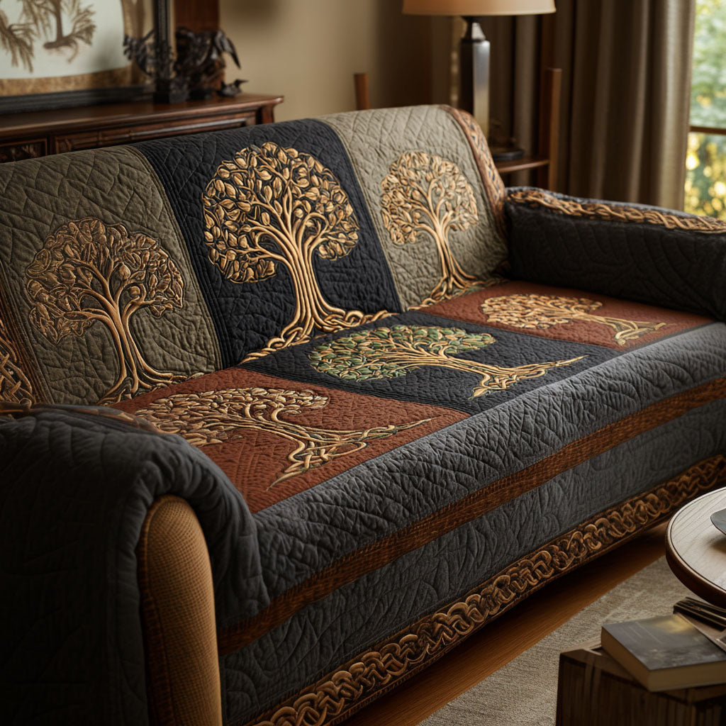 Soul Tree Quilted Sofa Cover Living Room Decor Tree Of Life Themed Gifts