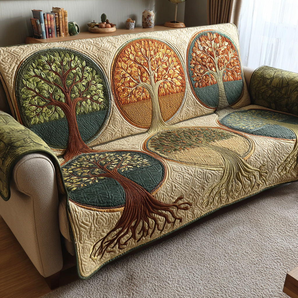 Soul Tree Quilted Sofa Cover Nice Couch Covers Tree Of Life Gifts Father'S Day