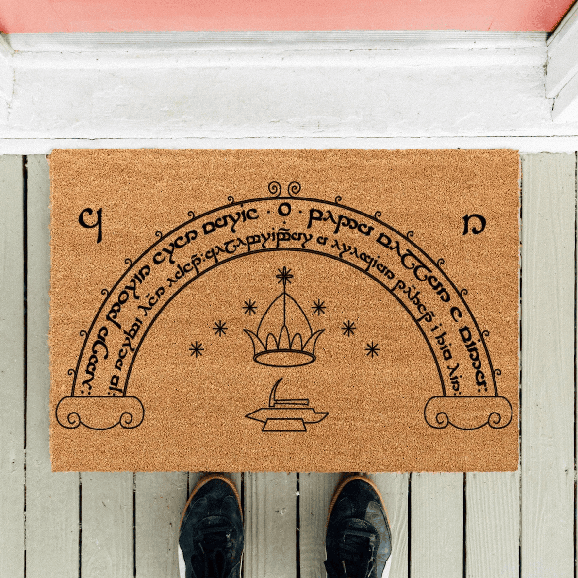 Speak Friend And Enter Doormat Lord Of The Rings Inspired Welcome Door Mat Gifts For New Home