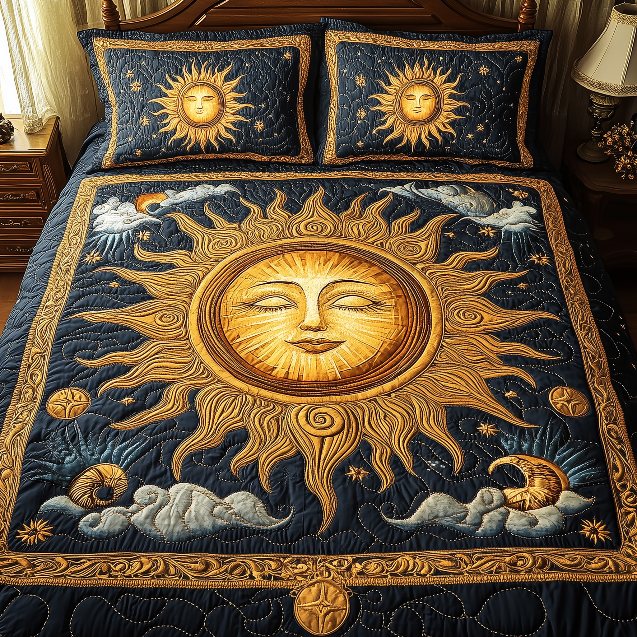 Spirit Of The Sun Quilted Bedding Set Best King Sheets Last Minute Mothers Day