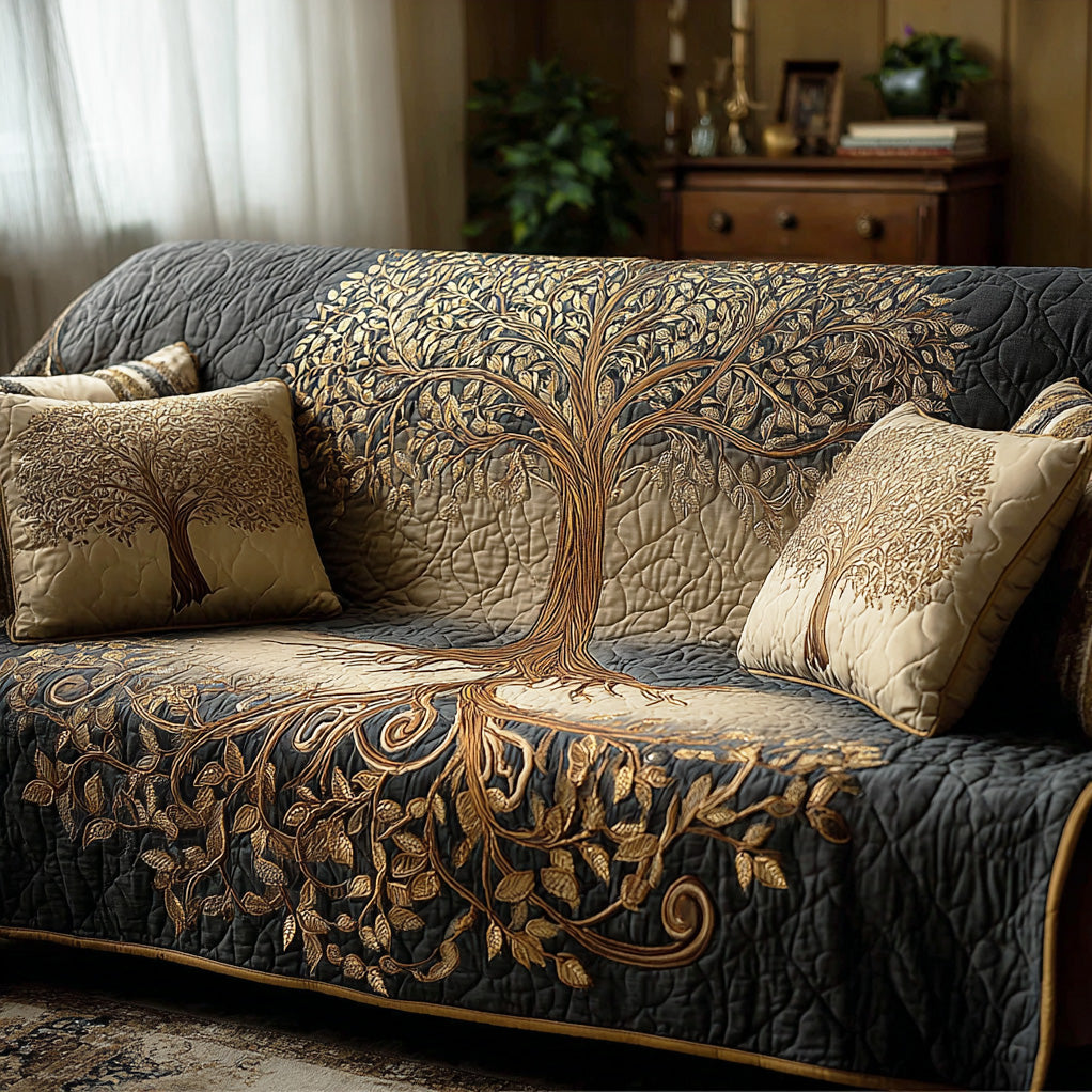 Spirit Tree Quilted Sofa Cover Sofa Throw Covers Tree Of Life Gifts For Him