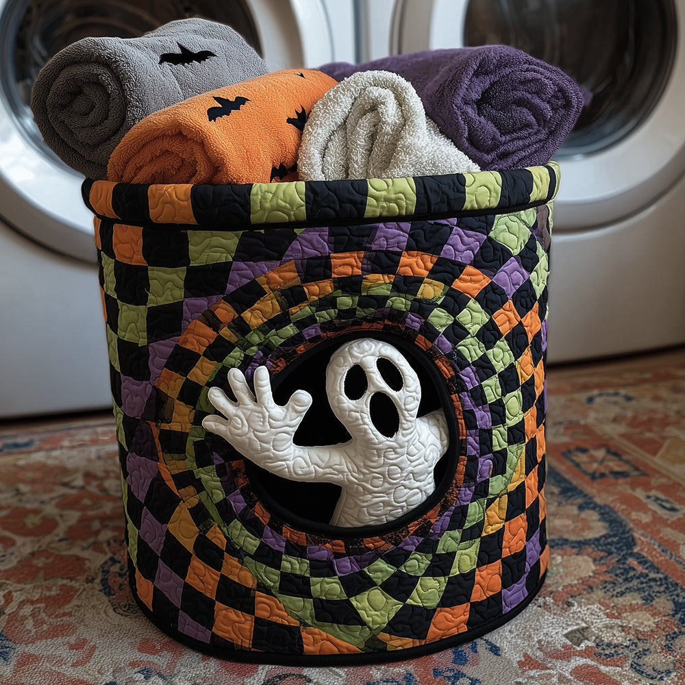 Spooky Joy Quilted Laundry Basket Clothes Hamper Christmas Presents For Wife