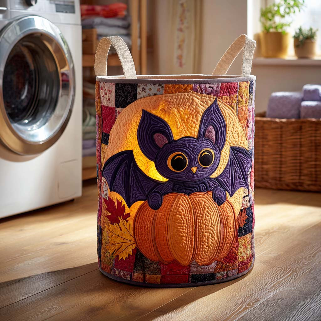 Spooky Night Quilted Laundry Basket Best Dirty Clothes Hamper Spooky Gifts For Her