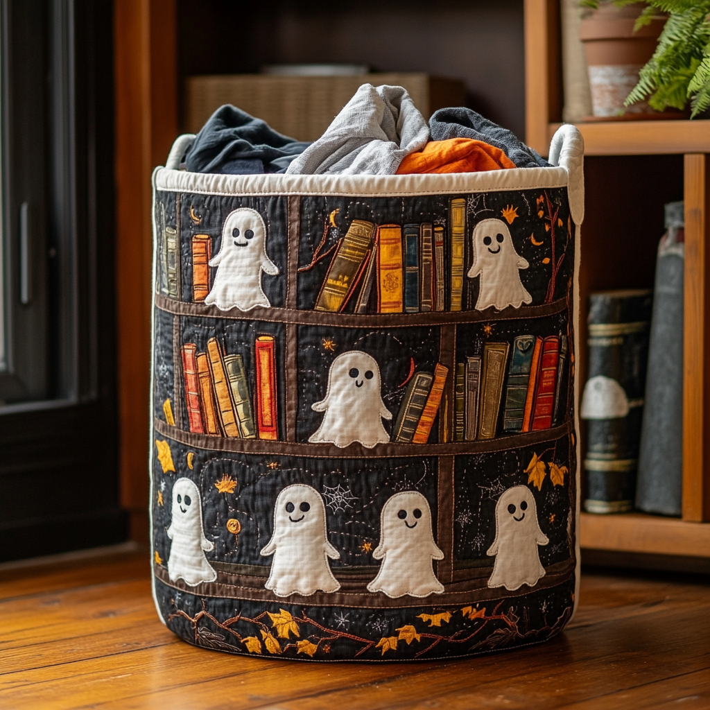 Spooky Woods Quilted Laundry Basket Best Looking Laundry Hampers Halloween Gifts For Adults
