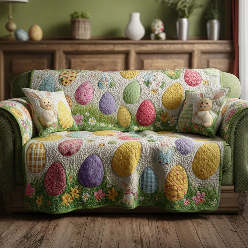 Spring Bloom Keepsake Quilted Sofa Cover Couch Cushion Covers Faith Based Easter Gifts
