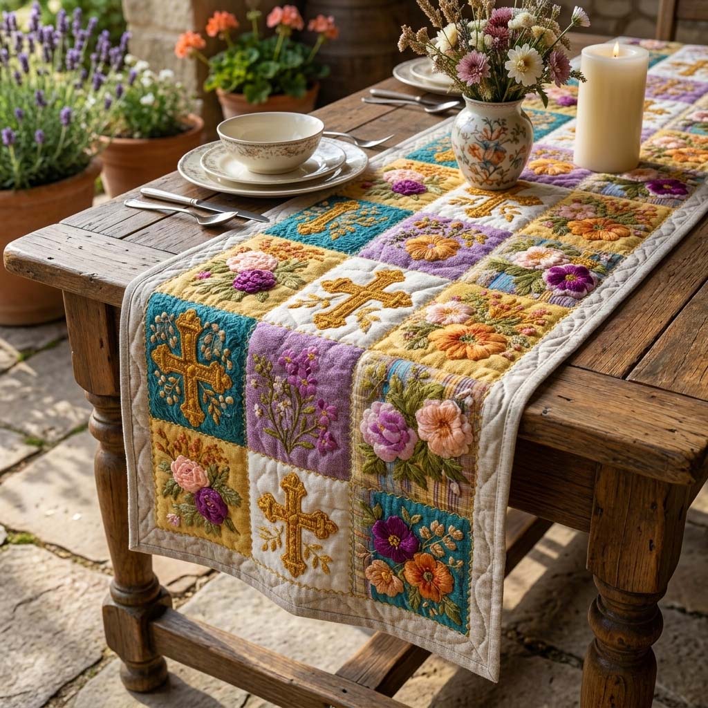 Spring Garden Quilted Table Runner Dining Table Ideas Father'S Day Ideas For Church