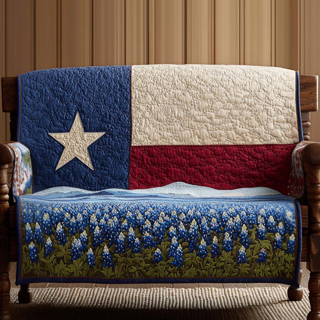 Spring In Texas Quilted Sofa Cover Sofa Protector Texas Gift Ideas